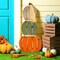 Fall Stacked Pumpkins for Home Front Porch Decor(white, green, and orange)